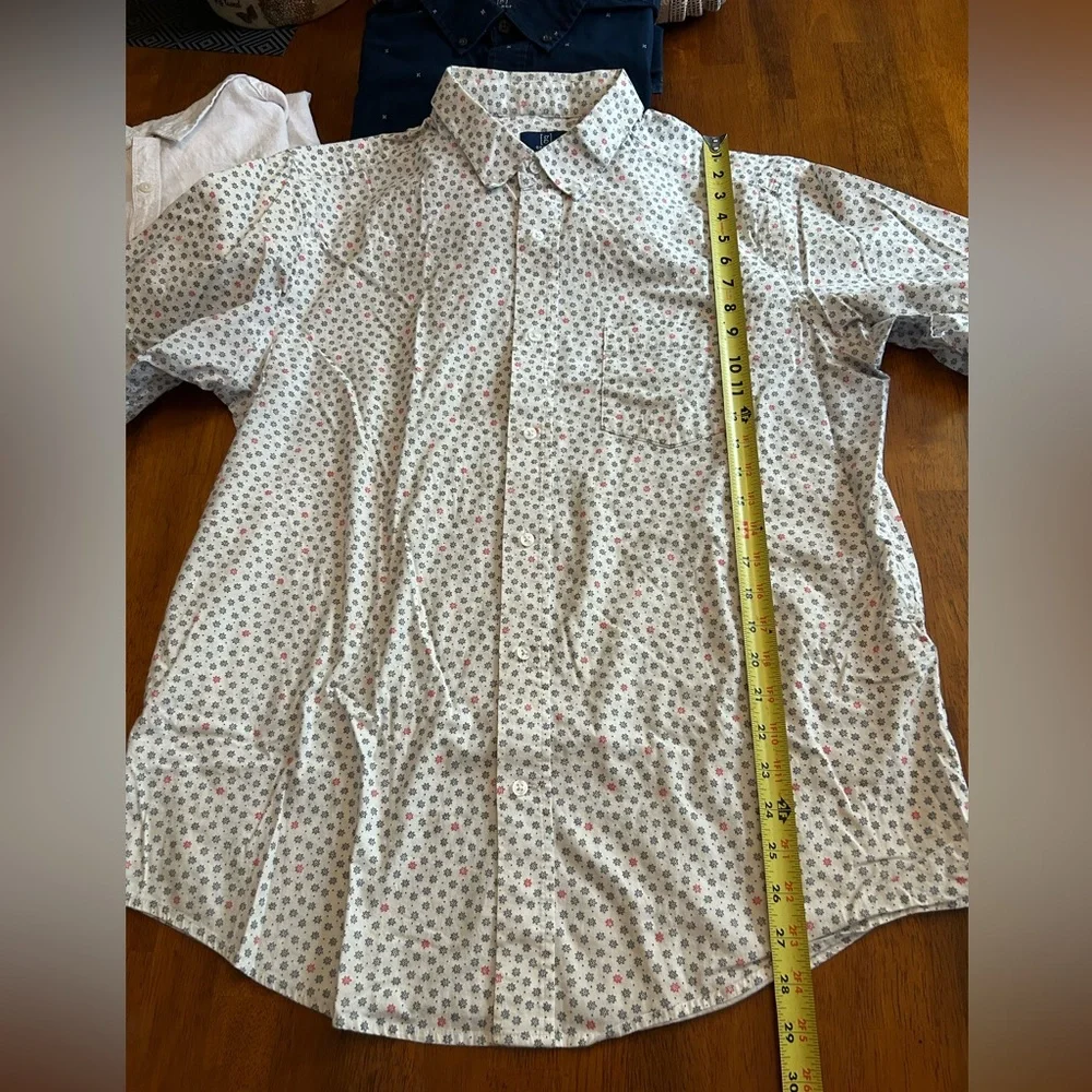 Classic Fit Short Sleeve Button Up Shirt Bundle Men’s Size L | 3-Pack | George - Picture 6 of 11